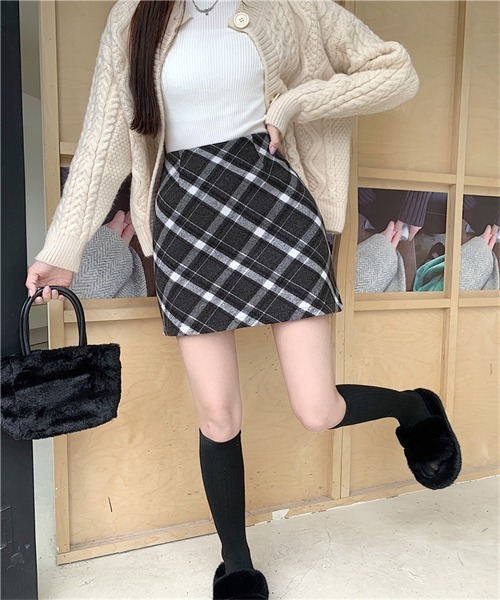 セール】チェック柄ミニスカート（スカート）｜FREE STYLISTS