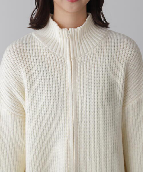 FREE'S MART（フリーズマート）の「◆ジップニットミニワンピース（ワンピース・レディース・ブラック/ホワイト/グレー・FREE）」の18枚目の写真