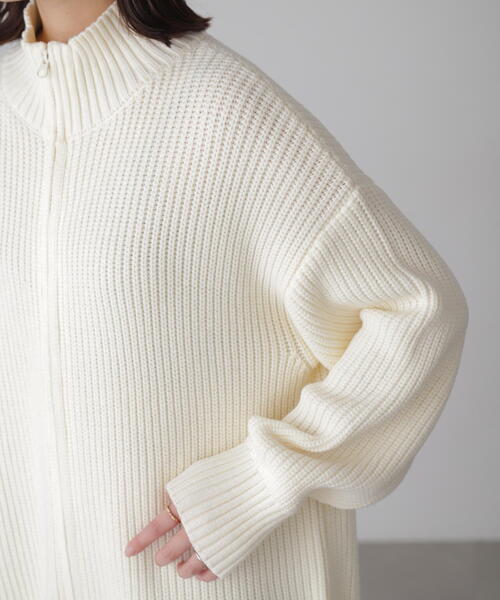 FREE'S MART（フリーズマート）の「◆ジップニットミニワンピース（ワンピース・レディース・ブラック/ホワイト/グレー・FREE）」の20枚目の写真