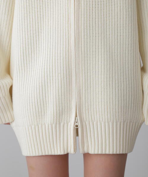 FREE'S MART（フリーズマート）の「◆ジップニットミニワンピース（ワンピース・レディース・ブラック/ホワイト/グレー・FREE）」の22枚目の写真