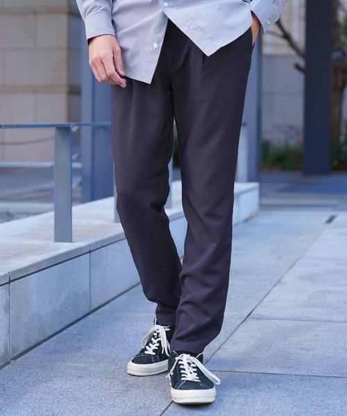 jiggys shop（ジギーズショップ）の「ポリツイルテーパードイージーパンツスラックス（スラックス・メンズ・ベージュ/ブラック/ネイビー・SMALL/MEDIUM/LARGE/X-LARGE）」の19枚目の写真