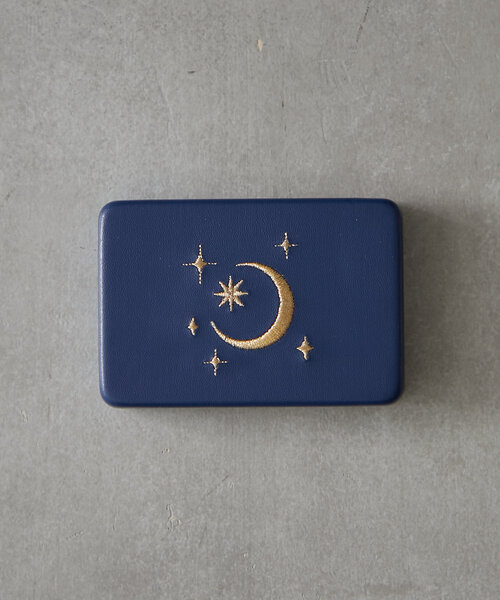 BIRTHDAY BAR(バースデイバー)の「SUN&MOON small case(ポーチ・レディース・シルバー系その他/ネイビー・0)」の4枚目の写真