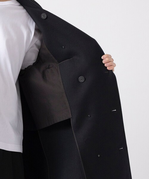 ATON(エイトン)の「【ATON/エイトン】SUPER 160S DOUBLE SAXONY DOUBLE BREASTED COAT(トレンチコート・メンズ・ブラウン/ブラック・4/6/2)」の13枚目の写真