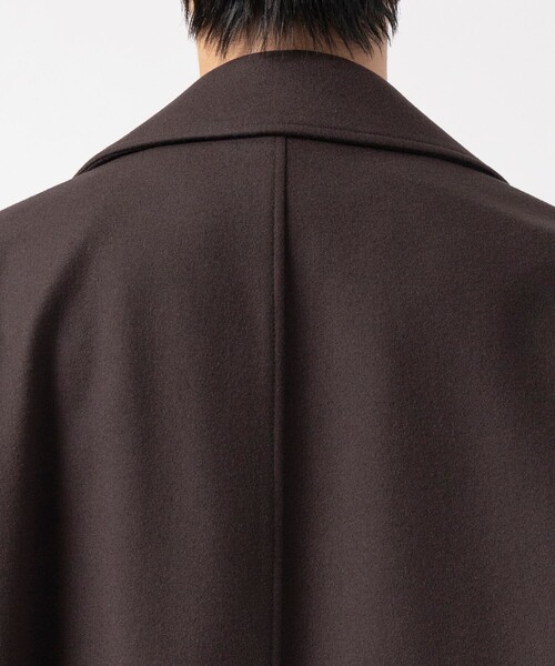 ATON(エイトン)の「【ATON/エイトン】SUPER 160S DOUBLE SAXONY DOUBLE BREASTED COAT(トレンチコート・メンズ・ブラウン/ブラック・4/6/2)」の19枚目の写真