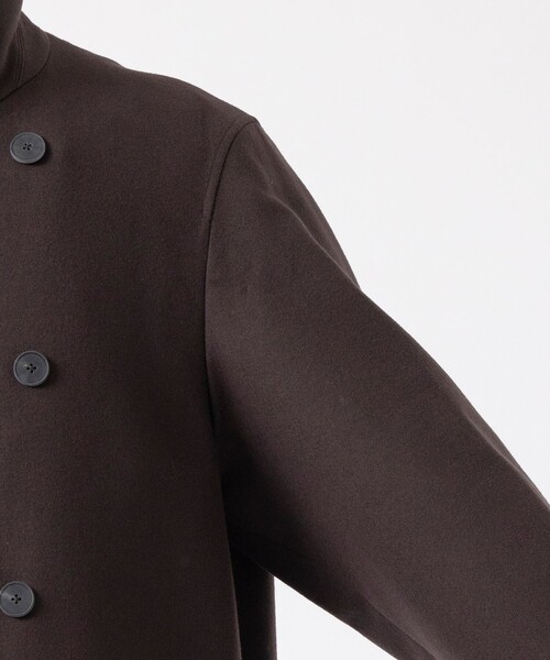 ATON(エイトン)の「【ATON/エイトン】SUPER 160S DOUBLE SAXONY DOUBLE BREASTED COAT(トレンチコート・メンズ・ブラウン/ブラック・4/6/2)」の20枚目の写真