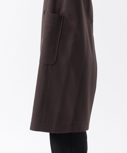 ATON(エイトン)の「【ATON/エイトン】SUPER 160S DOUBLE SAXONY DOUBLE BREASTED COAT(トレンチコート・メンズ・ブラウン/ブラック・4/6/2)」の22枚目の写真