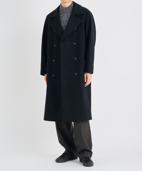 ATON/エイトン】SUPER 160S DOUBLE SAXONY DOUBLE BREASTED COAT