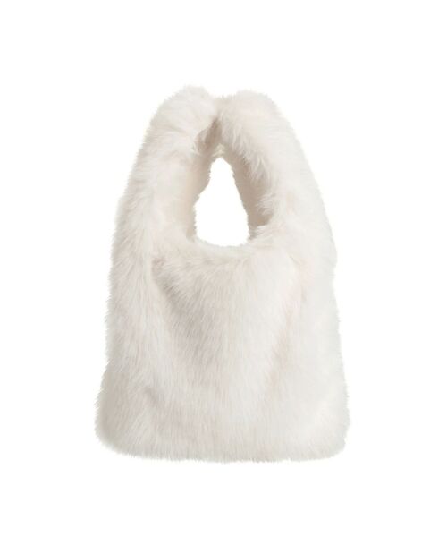 EATME（イートミー）の「フェイクファーバッグ（ハンドバッグ・レディース・ホワイト/グレー・FREE）」の10枚目の写真