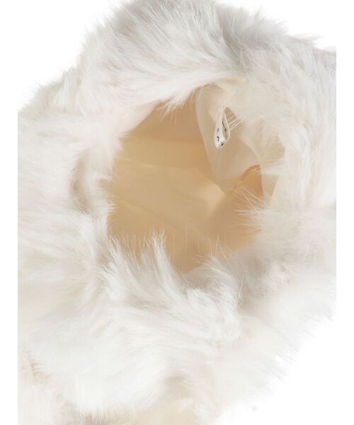 EATME（イートミー）の「フェイクファーバッグ（ハンドバッグ・レディース・ホワイト/グレー・FREE）」の11枚目の写真