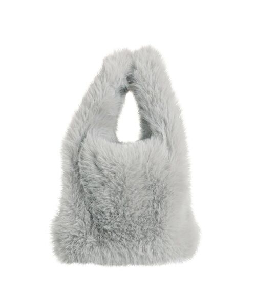 EATME（イートミー）の「フェイクファーバッグ（ハンドバッグ・レディース・ホワイト/グレー・FREE）」の12枚目の写真