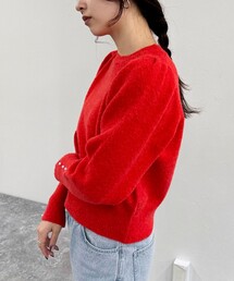 fredy emue | 袖ボリュームパール付きニットプルオーバー(ニット/セーター)