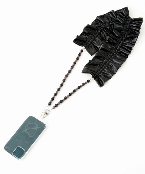 ELLEgirl（エルガール）の「ボリュームスマホショルダー【Casselini 】（ショルダーバッグ・レディース・シルバー/ブラック・FREE）」の5枚目の写真