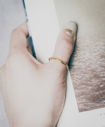 ARCHIVER（アーカイバ）の「【sterling silver】フリーサイズ デザインナローリング（リング）」