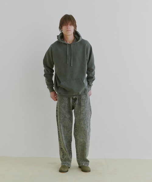 COLIN（コリン）の「COLIN:10.5oz デニムバギーパンツ（デニムパンツ・メンズ・ケミカルウォッシュ/ブラック/ブルー・M/L）」の18枚目の写真