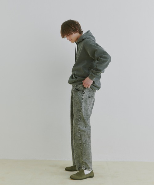 COLIN（コリン）の「COLIN:10.5oz デニムバギーパンツ（デニムパンツ・メンズ・ケミカルウォッシュ/ブラック/ブルー・M/L）」の19枚目の写真