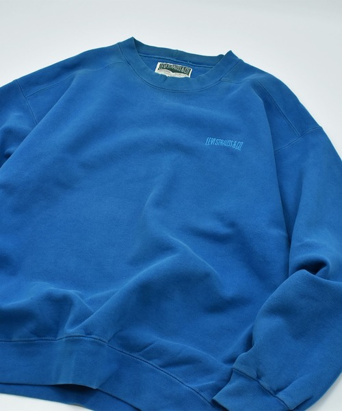 【ヴィンテージ古着】90’s Levi’s ワンポイント 刺繍ロゴ スウェット USA製