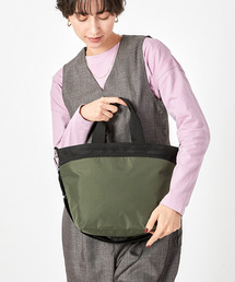 LeSportsac（レスポートサック）の「BUCKET TOTE ダークオリーブグリーン/ブラック（トートバッグ・メンズ）」