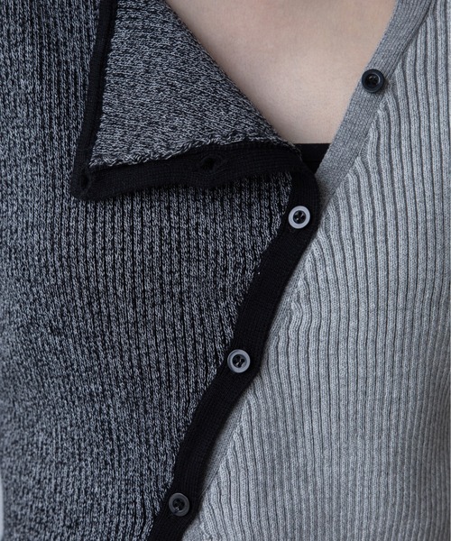 sharesprit アシンメトリーカーディガン select MOCA カーディガン アシンメトリーオーバーニットカーディガン