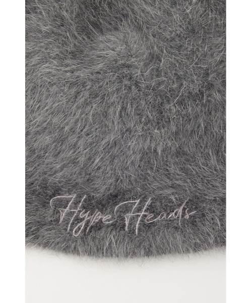 SLY（スライ）の「LOGO SHAGGY BEANIE ロゴ シャギー ビーニー（ニットキャップ/ビーニー・レディース・杢グレー/ブラック・FREE）」の4枚目の写真