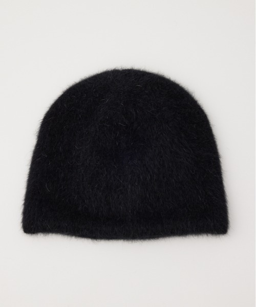 SLY（スライ）の「LOGO SHAGGY BEANIE ロゴ シャギー ビーニー（ニットキャップ/ビーニー・レディース・杢グレー/ブラック・FREE）」の7枚目の写真