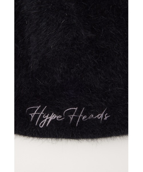 SLY（スライ）の「LOGO SHAGGY BEANIE ロゴ シャギー ビーニー（ニットキャップ/ビーニー・レディース・杢グレー/ブラック・FREE）」の8枚目の写真