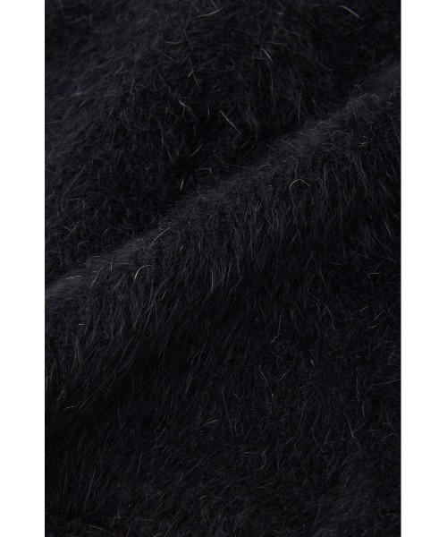 SLY（スライ）の「LOGO SHAGGY BEANIE ロゴ シャギー ビーニー（ニットキャップ/ビーニー・レディース・杢グレー/ブラック・FREE）」の10枚目の写真