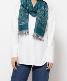 cachenez（カシュネ）の「カシュネ cache nez / レース柄グレンチェックマフラー（マフラー）」