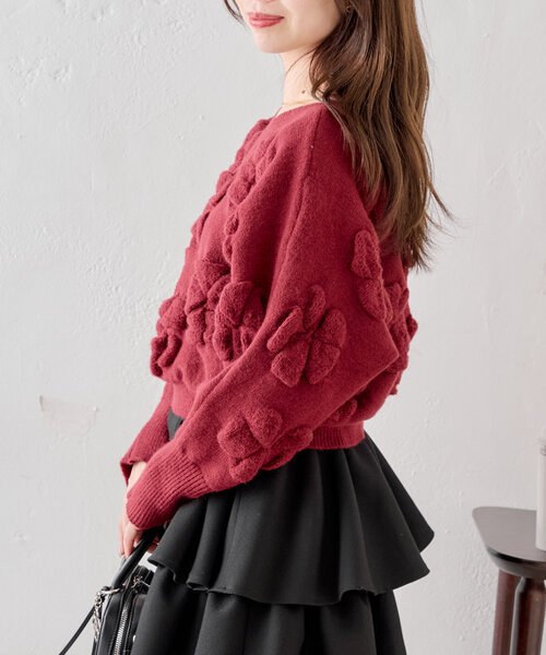 専用❤みかん❤ニット×６重ガーゼ⭐ハンドタオル❤flower＆限定ハート 専用❤みかん❤ニット×6重ガーゼ⭐ハンドタオル❤flower＆限定