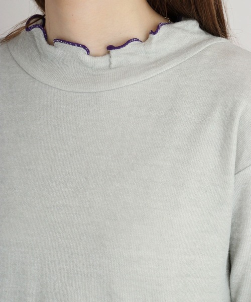 Emago(イマゴ)の「EMAGO ロゴ刺繍ハイネックロングスリーブ(Tシャツ/カットソー・レディース・グレー/杢グレー/ブラウン・FREE)」の21枚目の写真