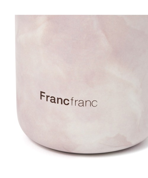Francfranc（フランフラン）の「ワンタッチ ステンレスボトル 480ml マーブルブラウン（水筒・レディース・ブラウン・FREE）」の3枚目の写真