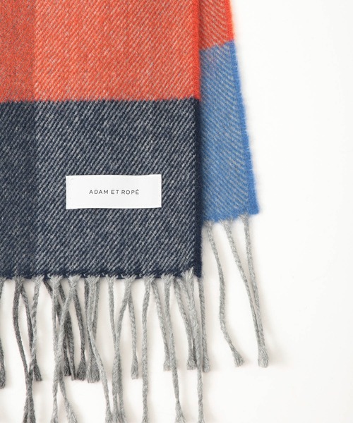 セール】《イタリア製》ブロックチェック マフラー / ユニセックス