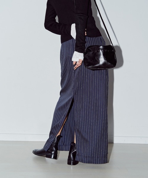 セール】Iラインストライプロングスカート（スカート）｜LIENCOEUR