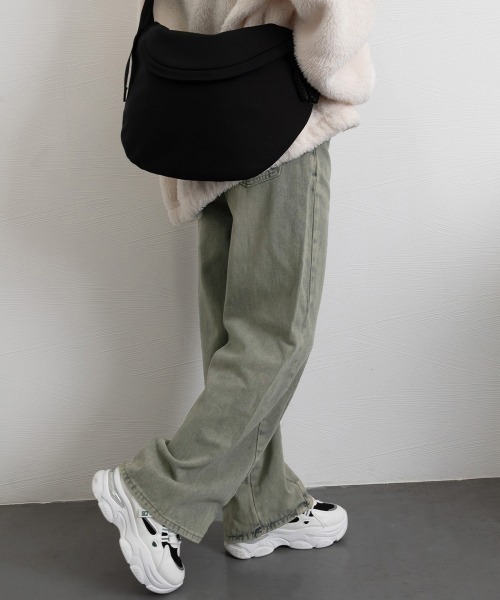 Miniministore（ミニミニストア）の「ヴィンテージ風ワイドデニムパンツ美脚（デニムパンツ・レディース・ブルー・M/XL/S/L）」の17枚目の写真