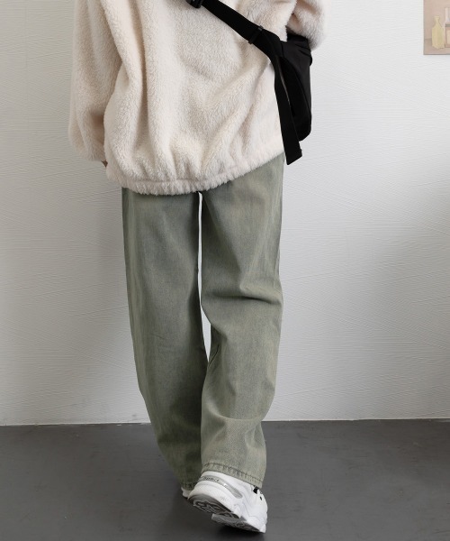 Miniministore（ミニミニストア）の「ヴィンテージ風ワイドデニムパンツ美脚（デニムパンツ・レディース・ブルー・M/XL/S/L）」の18枚目の写真