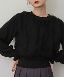 SENSE OF PLACE by URBAN RESEARCH | チュールレイヤードセーター(ニット/セーター)