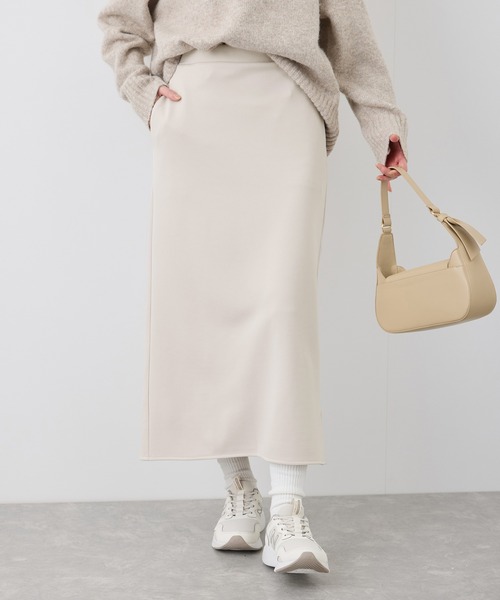 セール】【3サイズ展開】裏起毛ボンディングジョーゼットアイライン