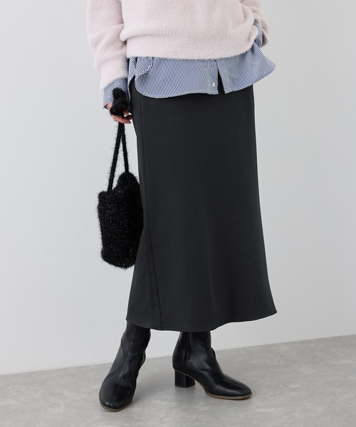 セール】【3サイズ展開】裏起毛ボンディングジョーゼットアイライン