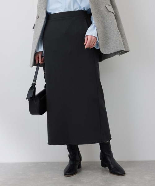 ROPE' PICNIC(ロペピクニック)の「【3サイズ展開】裏起毛ボンディングジョーゼットアイラインスカート(スカート・レディース・ベージュ系その他/ブラック・36/38/40)」の19枚目の写真