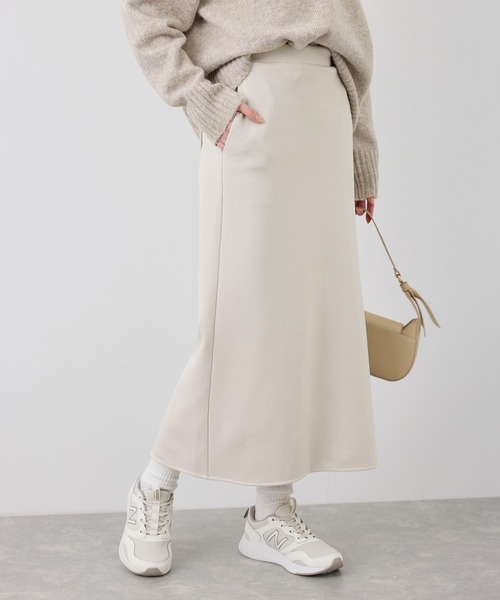 ROPE' PICNIC(ロペピクニック)の「【3サイズ展開】裏起毛ボンディングジョーゼットアイラインスカート(スカート・レディース・ベージュ系その他/ブラック・36/38/40)」の15枚目の写真