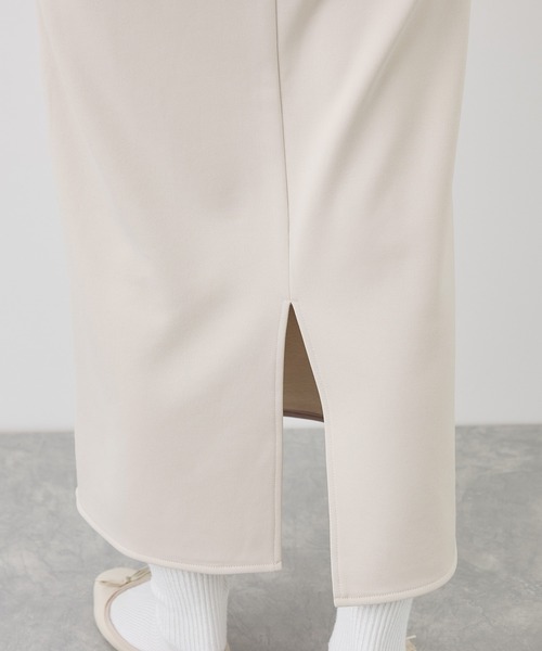 ROPE' PICNIC(ロペピクニック)の「【3サイズ展開】裏起毛ボンディングジョーゼットアイラインスカート(スカート・レディース・ベージュ系その他/ブラック・36/38/40)」の11枚目の写真