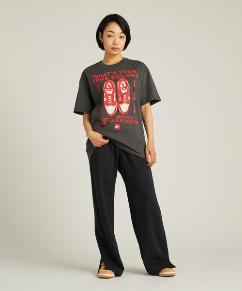 NIKE（ナイキ）の「《セットアップ対応商品》ナイキ スポーツウェア フェニックス フリース ウィメンズ ハイウエスト ワイドレッグ フレンチ テリー スウェットパンツ / Nike Sportswear Phoenix Fleece Women's High-Waisted Wide-Leg French Terry Sweatpants FZ7208-010 Black（スウェットパンツ・レディース・ブラック・2XL/L/M/S/XL/XS）」の4枚目の写真