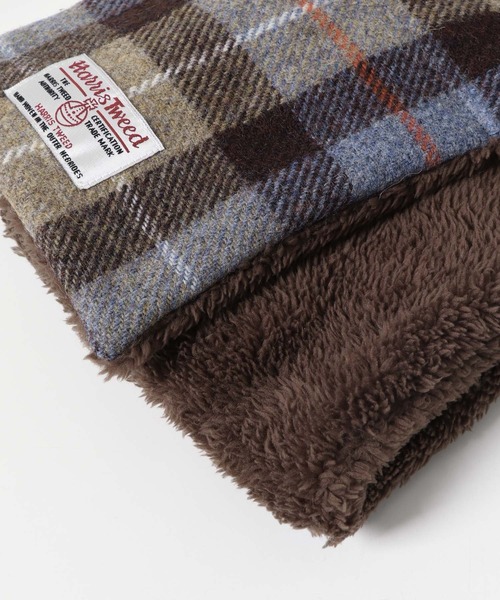 HARRIS TWEED(ハリスツイード)の「ハリスツイード中綿マフラー(マフラー・メンズ・ブラウン/ネイビー/グレー・ONE)」の5枚目の写真