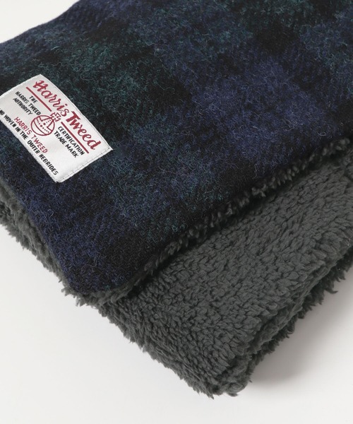 HARRIS TWEED(ハリスツイード)の「ハリスツイード中綿マフラー(マフラー・メンズ・ブラウン/ネイビー/グレー・ONE)」の4枚目の写真