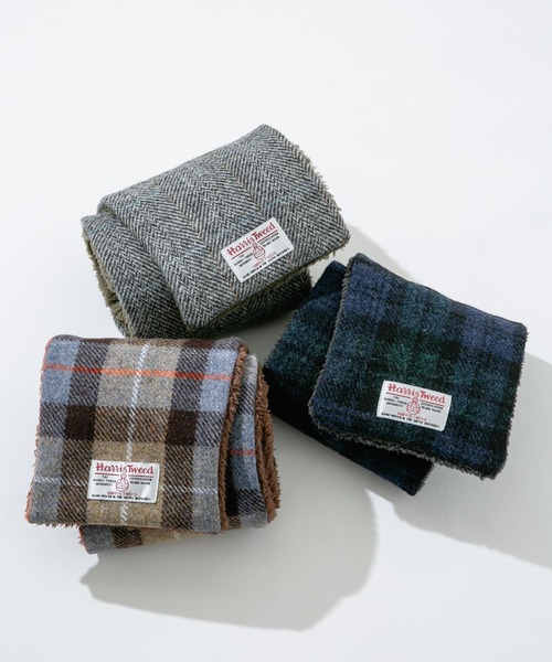 HARRIS TWEED(ハリスツイード)の「ハリスツイード中綿マフラー(マフラー・メンズ・ブラウン/ネイビー/グレー・ONE)」の21枚目の写真