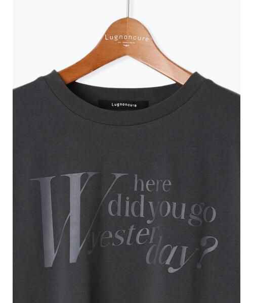 Lugnoncure（ルノンキュール）の「【抗菌防臭】柄アソートロングTシャツ（Tシャツ/カットソー・レディース・チャコールグレー/レッド/ベージュ・F）」の14枚目の写真