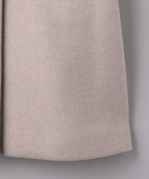 UNITED ARROWS（ユナイテッドアローズ）の「Aライン ミドル コート（ノーカラーコート・レディース・ブラック/ダークグレー/ベージュ・36/38/34）」の20枚目の写真