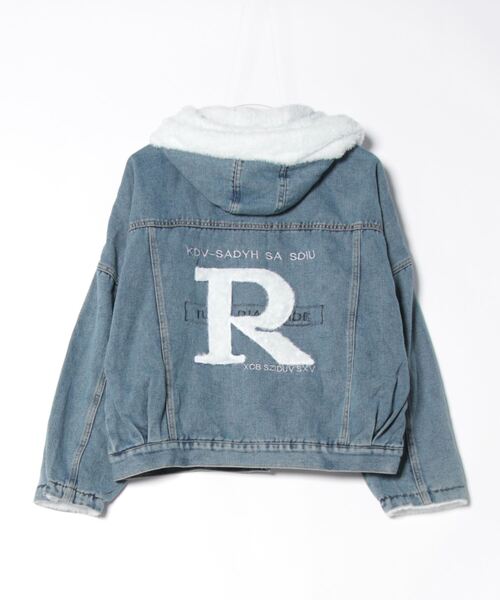 BLANC FICELLE(ブランフィセル)の「裏ファー デニムGジャン(デニムジャケット・レディース・ブラック/インディゴブルー・S/M/L)」の3枚目の写真