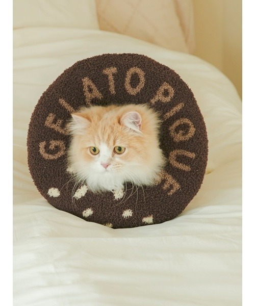 gelato pique(ジェラートピケ)の「【CAT&DOG】ベビモコドーナツカラー(ペットウェア・レディース・ブラウン/ピンク・FREE)」の3枚目の写真