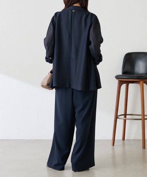 COLLAGE GALLARDAGALANTE（コラージュガリャルダガランテ）の「ジャージーサロペット/WEB限定（つなぎ/オールインワン・レディース・カーキ/ブラック/ネイビー・FREE）」の19枚目の写真