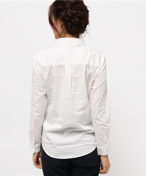 WEGO（ウィゴー）の「WEGO/ベーシックポプリンシャツ（シャツ/ブラウス・レディース・レッド系その他/ホワイト/ホワイト系その他/ブラック系その他・FREE）」の7枚目の写真